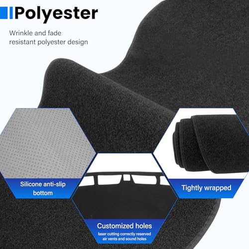 Dash Cover Mat Compatible with Honda Passport 2019 2020 2021 2022 2023 2024 Dashboard Cover for Pad Custom Car Dashboard Interior Accessories Ornament - size: Compatible with Passport 2019-2024