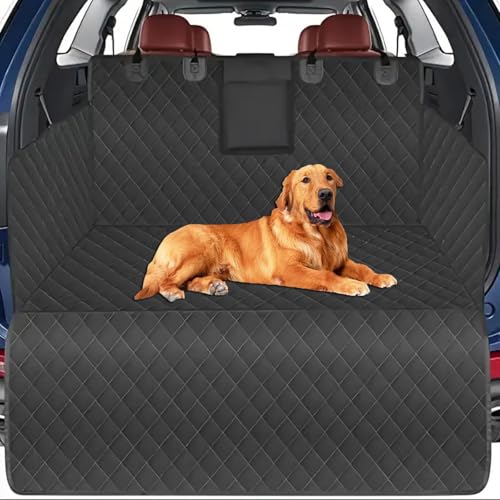 Cargo Liner for Dogs for GMC Yukon Denali, Water Resistan Pet Trunk Cover Soft Cushion, Durable Dog Back Seat Mat with Bumper Flap Protector for SUVs,B