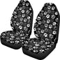 Dreaweet White Dog Paw Car Seat Covers Front Seats Women Cute Car Accessories for Girly Universal Car Seat Cover Soft Front Seat Covers for Cars SUV Trucks Van - color: White Dog Paw