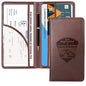 CoBak Premium Faux Leather Car Document Holder with Magnetic Closure and 6 Compartments - color: L-Brown