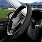 Black Film Splicing Leather Steering Wheel Cover, Microfiber Leather, Anti-Slip, Breathable, Universal Fit for 14.5–15 in Steering Wheel Cover for Men Women - color: Film-Grained - Black
