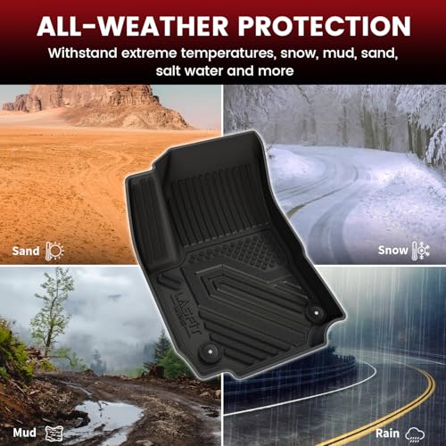 LASFIT Floor Mats & Cargo Liner with Backrest Mat for Chevrolet Chevy Equinox/GMC Terrain 2018-2024 (Not for Equinox EV 2024-2025), All Weather TPE Custom Fit Floor Mats Car Mats Full Set, Black - size: 28)For Chevy Equinox/GMC Terrain 2018-2024