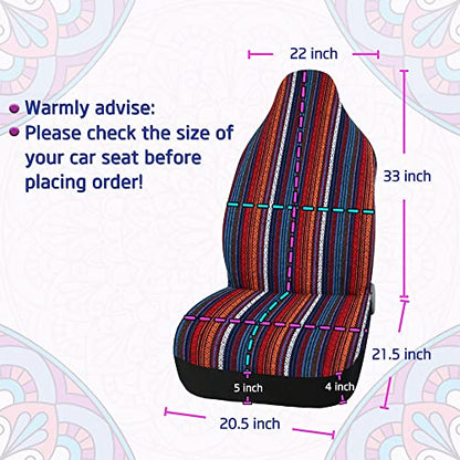uxcell Universal Car SUV Automotive Front Bucket Seat Cover Pad 1 Pcs - style: Bright Red