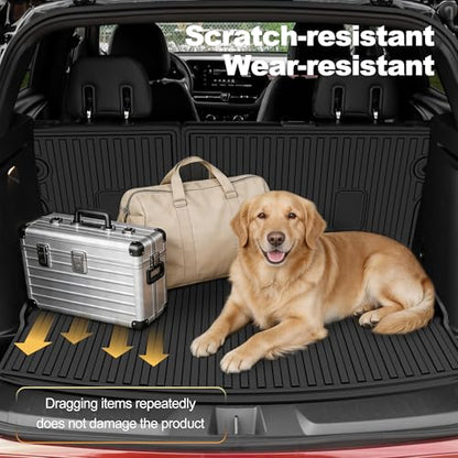 AOMSAZTO Cargo Liner and Backrest Mat for Chevy Trailblazer 2021-2026 (Only Fit Cargo in Upper Deck Position) - Custom Fit All Weather Car Trunk Mat for Chevrolet Trailblazer FWD & AWD - size: Trailblazer 2021-2026