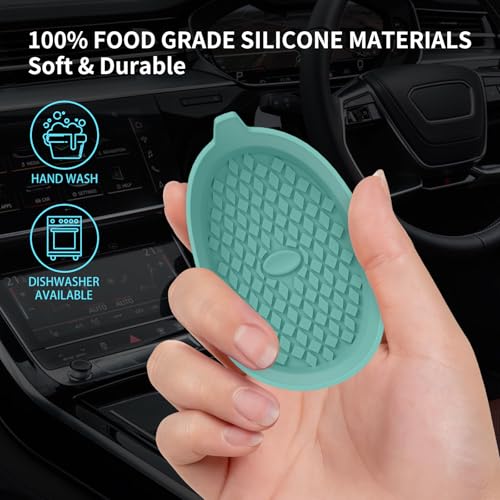 ME.FAN Car Cup Holder Coasters [4 Pack] Silicone Cups Mats, Automotive Universal Non-Slip Recessed Interior Accessories Teal Blue - color: 4pack-teal Blue