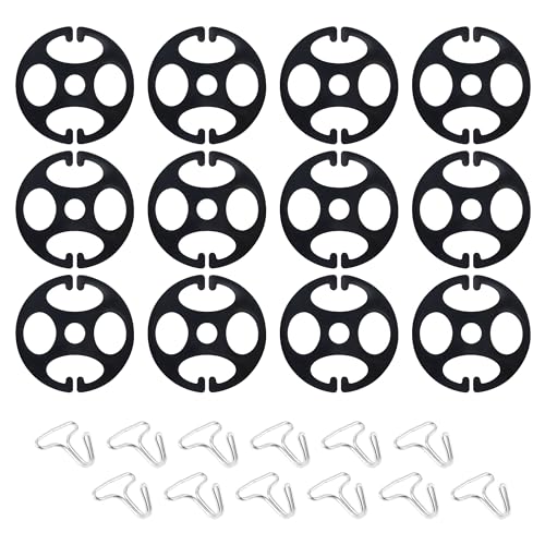 Stacool 24PCS Seat Covers for Cars Hooks,12 Plastic Car Seat Cover Chucks + 12 Metal Hooks for Car Accessories Seat Covers Replacement,Universal Car Fastener Kit Fit All Car Seat Cover