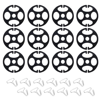 Stacool 24PCS Seat Covers for Cars Hooks,12 Plastic Car Seat Cover Chucks + 12 Metal Hooks for Car Accessories Seat Covers Replacement,Universal Car Fastener Kit Fit All Car Seat Cover