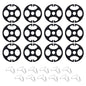 Stacool 24PCS Seat Covers for Cars Hooks,12 Plastic Car Seat Cover Chucks + 12 Metal Hooks for Car Accessories Seat Covers Replacement,Universal Car Fastener Kit Fit All Car Seat Cover
