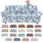 Stretch Couch Covers for 3 Separate Cushion Couch Sofa,Floral Printed Couch Sofa Cover,Washable Sofa Slipcover,Pet Friendly Furniture Protector with Elastic Bottom,Universal Fit for Home(Sofa,Cover)