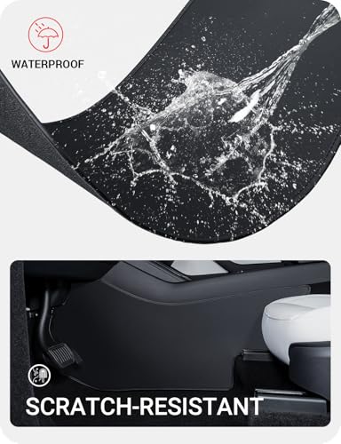 BASENOR 2026 2025 Tesla Model Y Juniper Center Console Side Anti-Kick Mats, Waterproof & Dust Resistant Protector Cover Front Seat for Tesla Model Y Accessories 2PCS (Premium & Performance 2026/2025)