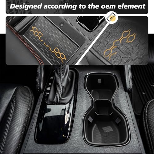 Center Console Cup Holder Inserts Compatible with 2022-2025 2026 Nissan Frontier Accessories Middle Console Armrest Front Drink Stopper Non-Slip Organizer Drink Cup Holder Organizer