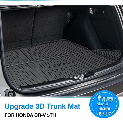 Powerty Trunk Mat Compatible for Honda CRV CR-V 2017-2022 Cargo Mat All Weather Cargo Liner in Lower Position Rear Cargo Mat for Honda CRV CR-V Accessories(Fuel Model only) - size: Lower Position Cargo Mat｜For｜17-22｜Honda CRV