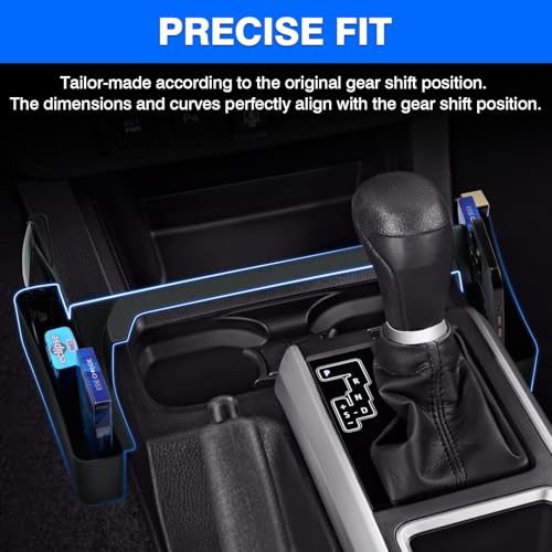 Autorder Gear Shift Organizer for 2016-2020 2021 2022 2023 Toyota Tacoma Accessories Center Console Organizer Gear Shift Organizer Insert Tray with Anti-Slip Mat - size: 2016-2023 Toyota Tacoma