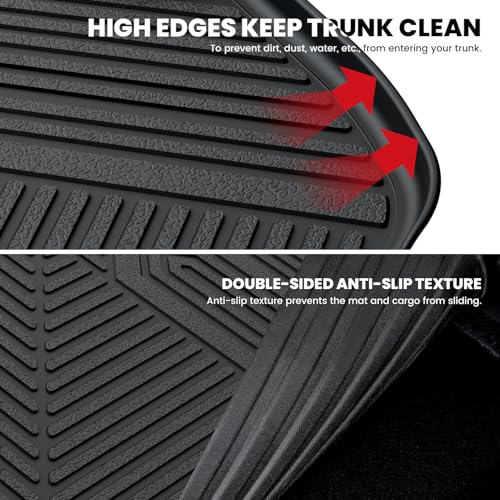 LASFIT Cargo Mat for Jeep Cherokee 2014-2018 All Weather TPE Custom Fit Rear Backrest Mat Trunk Seatback Cargo Liner, Black - style: Cherokee 2014-2018 Cargo Mat