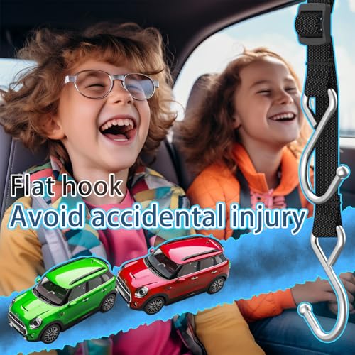 Purse Hook/Holder for Car, Car Seat Hooks for Headrest, Car Bag Hooks, Headrest Hooks for Car, 2 S-Shaped Heavy-Duty Metal Hooks, Safe and Anti Robbery, 2 Packs. - style: DS2