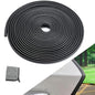 32.8ft (10m) Car Door Edge Guards Black – Rubber, No Glue, U-Shaped, Built-in Metal Clips, Fits Most Vehicles, Fade-Resistant, Scratch- and Chip-Resistant – Reduces Dings in Parking Lots - color: black, size: 32-4/5Ft
