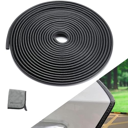 16.4ft (5m) Car Door Edge Guards Black – Rubber, No Glue, U-Shaped, Built-in Metal Clips, Fits Most Vehicles, Fade-Resistant, Scratch- and Chip-Resistant – Reduces Dings in Parking Lots - color: black, size: 16-2/5Ft