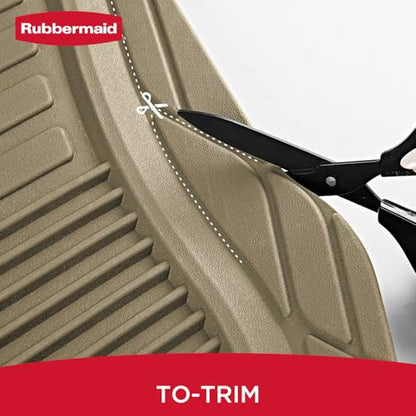Rubbermaid Car Mats Full Set – All Weather Car Floor Mats Universal Trim-to-Fits Design,Heavy Duty Car Mats for Cars, SUVs, Trucks,and Vans - Black - color: Beige