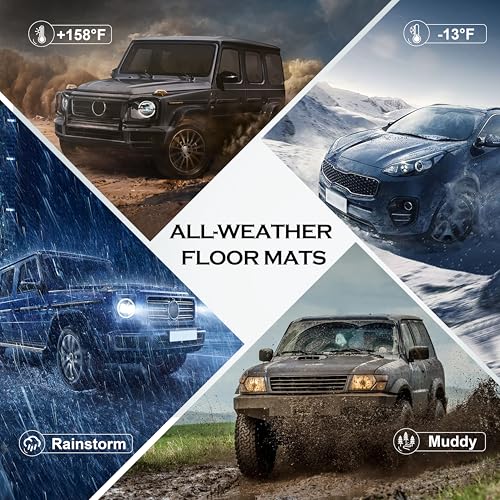 KARPAL Floor Mats for 2014-2019 Chevy Silverado/GMC Sierra 1500(19 LD Only), 2015-2019 Silverado/Sierra 2500/3500 Double Cab, All-Weather TPE Custom Fit Floor Liners Car Accessories - style: 2014-2019 | For Chevy Silverado Double Cab| 1st & 2nd Row