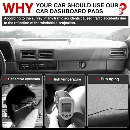 Autorder Dashboard Cover Mat for 1994 1995 Nissan Pathfinder/1994-1997 Nissan Hardbody D21 Pickup Truck Accessories Dash Cover Upgrade Velvet Dash Mat Sunshade Glare UV Rays Protector - size: 1994 1995 Nissan Pathfinder