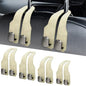 Car Seat Headrest Hooks for Purses and Bags, 4 Pack Bag Purse Holder for Car with Double Metal Hooks, Car Purse Hanger, Headrest Back Seat Handbags Hook Cute Hanging Accessories, Beige - color: Beige 4pcs