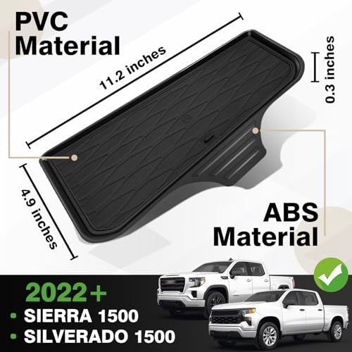 Front Center Console Organizer Fits for 2022-2025 2026 Chevy Silverado/GMC Sierra 1500 Hidden Panel Secret Pocket Storage Lid Removable Cover(Bucket Seats Only)