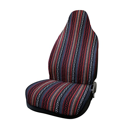 uxcell Universal Soft Blanket Bucket Seat Cover Mat for Car Vehicle Automotive - style: Dark Red