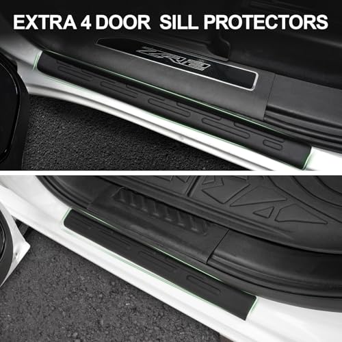 Floor Mats for 2014-2019 Chevy Silverado & GMC Sierra 1500 (Only 19 LD ), for 2015-2019 Silverado/Sierra 2500/3500, Crew Cab Bucket Seat Only, TPE All Weather Durable Mats - size: 2014-2019 | For Chevy Silverado/GMC Sierra