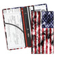 Leather Car Registration and Insurance Card Holder, Cute Car Accessories Vehicle Glove Box Car Organizer for Documents, Cards, License Retro American Flag - color: Retro American Flag