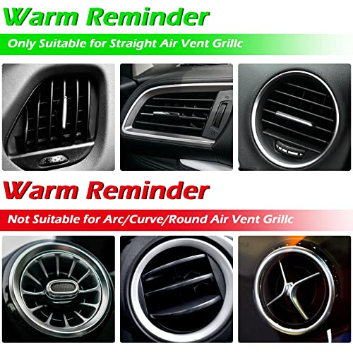 Frienda 20 Pieces Car Air Conditioner Vent Outlet Decoration Strips Universal Waterproof Bendable Car Vent Outlet Trim Decoration Car Interior Accessories for Straight Air Vent Outlet (Blue)
