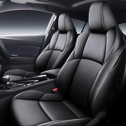 AOMSAZTO Car Seat Cover for Mazda 3 2019 2020 2021 2022 2023 2024 2025 2026 - Full Set Customized Black Faux Leather Seat Covers - color: Black, size: Mazda 3 2019-2026 Seat Covers Full Set
