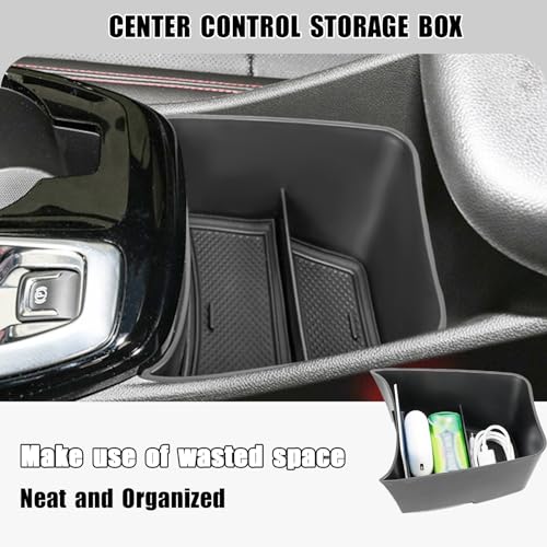 Center Console Organizer Compatible with 2024 2025 2026 Chevy Trax Armrest Storage Box and Center Console Middle Storage Tray Insert Secondary Interior Accessories
