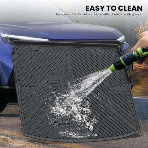 LASFIT Cargo Mat with Backrest Mat for Honda CR-V 2026 2025 2024 2023 (Gasoline & Hybrid & e:FCEV), All Weather Custom Fit TPE Trunk Mat Trunk Liner Cargo Liner with Seatback Mat (Upper Position) - style: 2）For Honda CR-V | 2023-2026 | Cargo Mat with Back