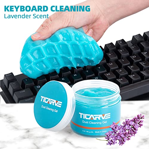TICARVE Cleaning Gel for Car Detail Tools Car Cleaning Automotive Dust Air Vent Interior Detail Putty Universal Dust Cleaner for Auto Laptop Car Slime Cleaner - color: Blue 1 Pack