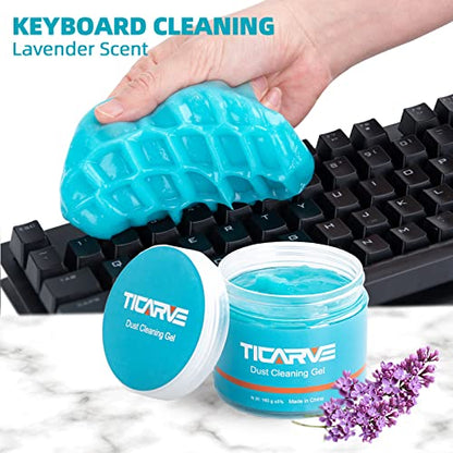 TICARVE Cleaning Gel for Car Detail Tools Car Cleaning Automotive Dust Air Vent Interior Detail Putty Universal Dust Cleaner for Auto Laptop Car Slime Cleaner - color: Blue 1 Pack