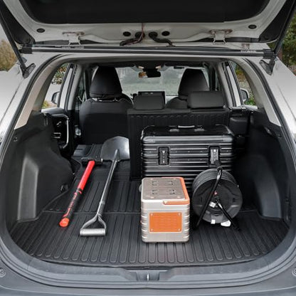 Cargo Mat for 2019-2025 Toyota RAV4(Include Hybrid), Full Coverage All Weather Trunk Mat Cargo Liner with Backrest Protectors for Toyota RAV4 Accessories