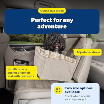 PetSafe Happy Ride Deluxe Hammock Seat Cover Durable Machine Washable Fits Most Cars, Trucks and SUVs Backseat Protection for Pet Paws, Scratches and Dog Hair