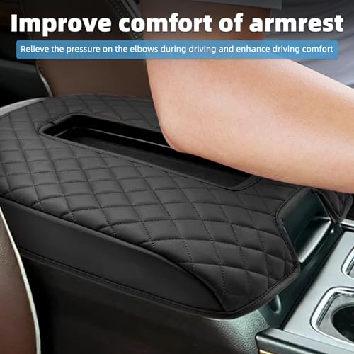 Center Console Armrest Cover Compatible with Chevy Silverado and Fit for GMC Sierra 1500 2500 3500 2014-2018,and Fit for Yukon/Tahoe/Suburban 2015-2020(for Bucket Seat Only) - size: Compatible with Silverado 2014-2018