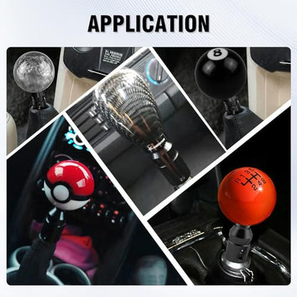 Universal Gear Shift Knob Adapter 12x1.25,Aluminum Alloy Shifter Knob Adapter,Gear Shift Adapter for Non-Threaded Manual Shifters M12x1.25(Silver) - color: M12x1.25(Silver)