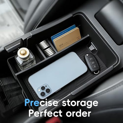 MARCHFA Center Console Organizer Tray Compatible for 2025 2026 Wagoneer S Accessories Armrest Storage Box Tray Organizer Middle Console Insert Holder
