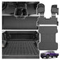 Floor Mats Truck Bed Mat for 2017-2024 2025 2026 Ford F250/F350/F450 Super Duty Crew Cab Accessories All Weather TPE Custom Fit Truck Floor Bed Liners - size: 3)Ford F250/F350/F450｜17-26｜Truck Combo Set