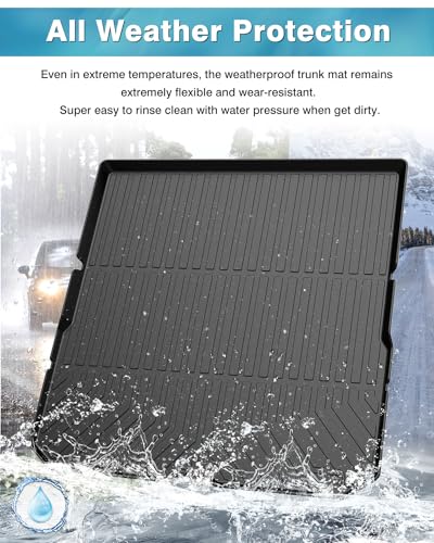 Powerty Trunk Mat for 2016-2021 2022 Honda Pilot Accessories Cargo Mats TPE All Weather Cargo Liner Back Seat Cover Heavy-Duty Trunk Liners - size: Cargo Mat｜For｜16-22｜Honda Pilot