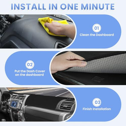 Sunsdrew Dash Cover for 2010-2024 Toyota 4Runner Dashboard Cover Mat for 4Runner Accessories Sunshade Nonslip Mesh Protector No Glare - size: 10-24 4Runner Dash Cover