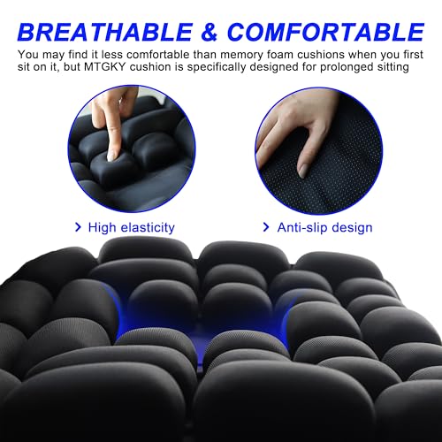 Sondor Travel Cushion,Portable & Adjustable Airplane seat Cushion for Long Flights,Inflatable Cushion for Wheelchair, Travel,Driving