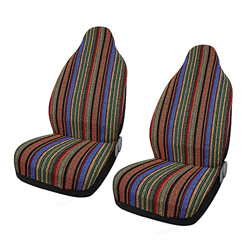 uxcell 7pcs Blanket Ethnic Style Bucket Seat Cover for Car Automotive