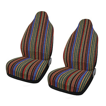 uxcell 7pcs Blanket Ethnic Style Bucket Seat Cover for Car Automotive