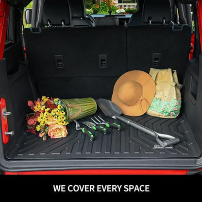 OEDRO Cargo Trunk Liner Fit for 2010-2017 Chevrolet Equinox L/LS/LT/LTZ/Premier& 10-17 GMC Terrain SL/SLE/SLT/Denali, All Weather Custom Fit Anti-Slip Cargo Mat, Black - style: 10-17 Equinox/Terrain Cargo Liners