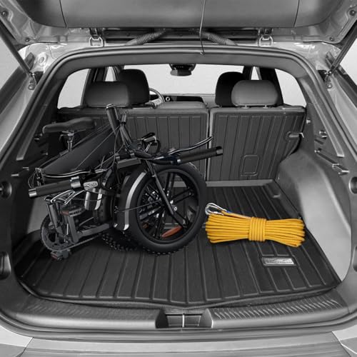 Floor Mats & Cargo Liner for 2026 Cadillac Vistiq 6 Seats Bucket Seats,TPE All Weather Protection Slush Floor Liner for Vistiq Accessories(Trunk Mat+Backrest Mat+Floor Mat) - size: 2026 Cadillac Vistiq Full Set