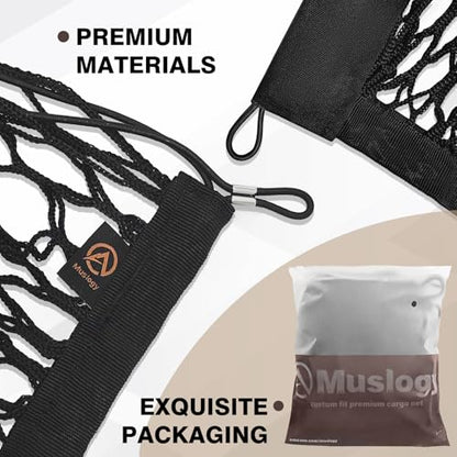 Truck Bed Cargo Net Trunk Netting Compatible with 2015-2020 Chevy Tahoe | GMC Yukon | Cadillac Escalade Accessories, Pickup Cargo Organizer SUV Sedan Storage Net w/Heavy Duty Carabiners - style: 2015-2020 Yukon & Tahoe & Escalade