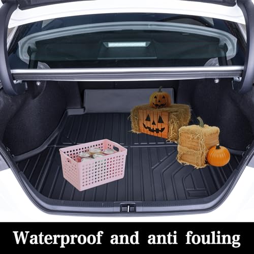 Trunk Mat & Backrest Mat (Only Fit Sport Model) for 2016-2023 Mazda CX-9 CX9 TPE All Weather Protection Cargo Liners Covering The backrest - size: 2016-2023 CX9 Trunk&Backrest Mat-Sport